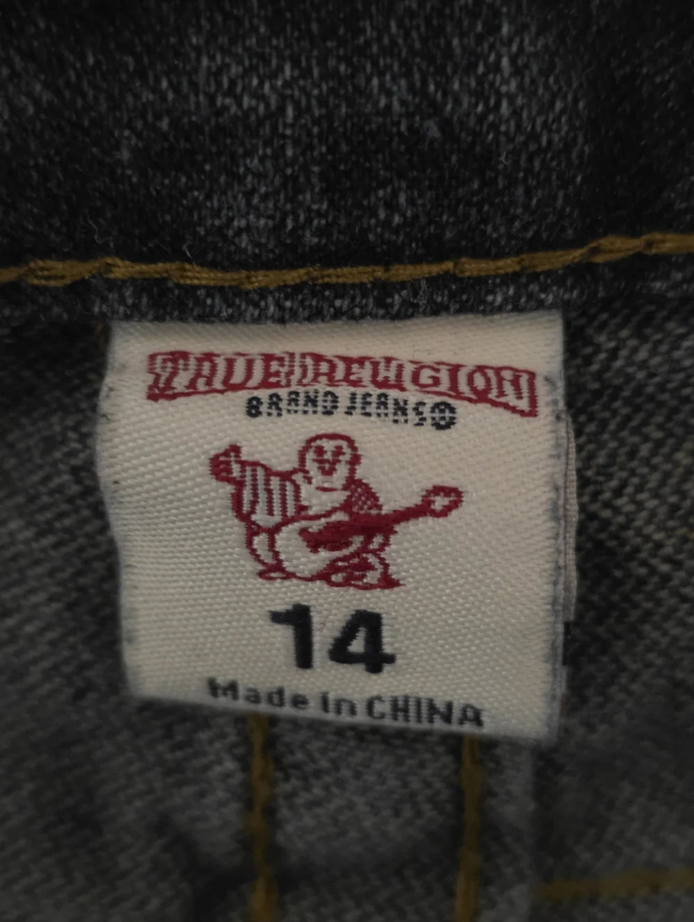 Womens True Religion Straight Leg Flap Pocket Jeans Tagged Size 14 (Fits W28) - Picture 6 of 14